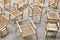 Abstract wooden chairs furniture