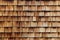 Abstract wooden texture of cedar shingles