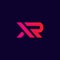 Abstract xr logo , modern letter xr logo initials