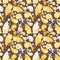 Abstract Yellow Floral Pattern