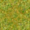 Abstract yellow and green low poly background continuous pattern