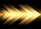 Abstract yellow light arrow speed on black design modern futuristic technology background vector