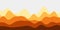 Abstract yellow orange brown hills background.