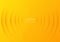 Abstract yellow and orange curve circle layer overlapping background.  Sound wave