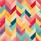 Abstract zigzag pattern in vibrant colors and detailed textures (tiled