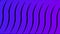 Abstraction with simple flat wavy lines narrowing down on black background. Animation. Bending blue stripes, abstract