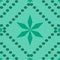 Abstraction vector pattern star green hexagon