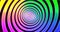 Abstracts rainbow spiral psihodelic tunnel background. Seamless loop 4k animation. Virtual reality future design 3d