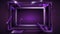 Abstrast purple background futuristic empty frame for text