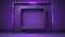 Abstrast purple background futuristic empty frame for text