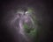 Abstrct Digital Artwork. Beautiful fantastic nebula.