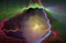 Abstrct Digital Artwork. Beautiful fantastic nebula.