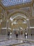 ABU DHAB, UNITED ARAB EMIRATES - Feb 10, 2020: Qasr Al Watan presidential palace in Abu Dhabi, people inside Great Hall