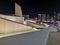 Abu Dhabi city famous landmarks, the modern Qasr al Hosn heritage museum at night