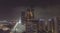 ABU DHABI - DECEMBER 8, 2016: Aerial night cityscape from Corniche road. Abu Dhabi attract 10 million visitors annually