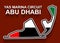 Abu Dhabi grand prix race track for Formula 1 or F1 with flag