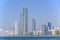Abu Dhabi skyline and waterfront taken on March 31, 2013 in Abu Dhabi, United Arab Emirates.