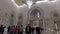 ABU DHABI, U.A.E. - JAN, 2018: amazing crystal chandelier inside Grand Mosque of Sheikh Zayed