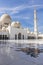 Abu Dhabi, UAE - 11.27.2022 - View of a Sheikh Zayed grand mosque, largest mosque in the country. Religion