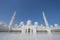 ABU DHABI, UAE -19 MARCH 2016: Sheikh Zayed Grand Mosque in Abu Dhabi, United Arab Emirates. Grand Mosque in Abu Dhabi is the larg