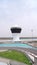 ABU DHABI, UNITED ARAB EMIRATES - APRIL 4th, 2014: The Yas Marina Formula 1 Grand Prix Circuit. Set amongst a Marina