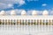 Abu Dhabi, United Arab Emirates, December 16, 2015: Arches and columns of the Sheikh Zayed Grand Mosque