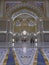 ABU DHABI, UNITED ARAB EMIRATES - Feb 10, 2020: Qasr Al Watan presidential palace in Abu Dhabi, marble mosaic luxurious design