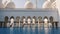 Abu Dhabi, United Arab Emirates. Sheikh Zayed Bin Sultan Al Nahyan Mosque.