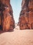 Abu Khashaba canyon in Wadi Rum red rock desert, Jordan