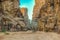 Abu Khashaba siq at Wadi Rum desert in jordan