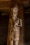 ABU SIMBEL, EGYPT - FEB 22, 2019: Osiride statue of Ramesses II in the Great Hypostyle Hall in the Great Temple of
