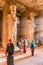 ABU SIMBEL, EGYPT - FEB 22, 2019: Osiride statues of Ramesses II in the Great Hypostyle Hall in the Great Temple of