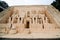 The Abu Simbel temples at miniature park is an open space that displays miniature buildings and models.