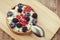 Abundance of berries with cottage cheese/Healthy breakfast - cot