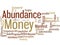 Abundance Money word cloud banner