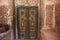 ABYANEH, IRAN- SEPTEMBER 23, 2018: The Great Mosque entrance double-door in the mountain village Abyaneh. Iran