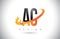 AC A C Letter Logo with Fire Flames Design and Orange Swoosh.