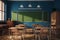 Academic atmosphere classroom scene sets the stage for learning