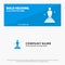 Academy, Award, Oscar, Statue, Trophy SOlid Icon Website Banner and Business Logo Template