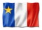 Acadians ethnic flag, America