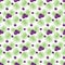 Acai berries seamless pattern
