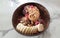Acai superfood dessert bowl nutty mix