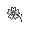 Acanthaceae blue flower icon. Simple line, outline vector elements of botanicals icons for ui and ux, website or mobile