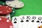 Accented poker background