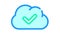 accept access cloud color icon animation