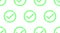 Accept aproved icon vector seamless pattern. Outline circle button. Check mark symbol. Checkmark yes ok confirm sign