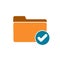Accept check folder good ready valid verify icon