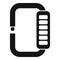 Access bracelet icon simple vector. Secured stop theft