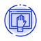 Access, Content, Free, Internet, Open Blue Dotted Line Line Icon