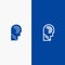 Access, Human, Manipulate, Mind, Switch Line and Glyph Solid icon Blue banner Line and Glyph Solid icon Blue banner